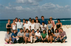 Aldemaro Romero JR with Marine Mammals class April 2000